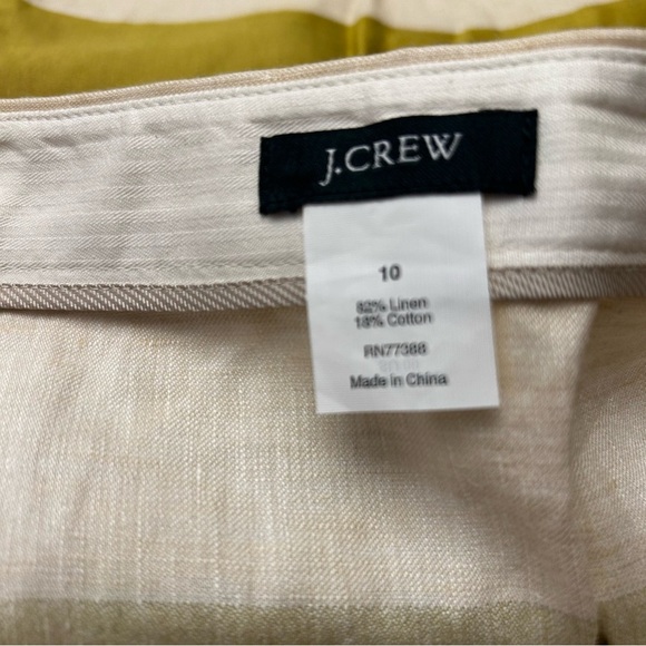J. CREW Tulum Linen Rugby Stripe Skirt - Picture 9 of 9